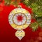 Miss Christmas 5.0 Inch Pc Chatham Reflector Drop In White & Gold Christmas Tree Ornament , Christmas Decor Holiday Christmas Decorations